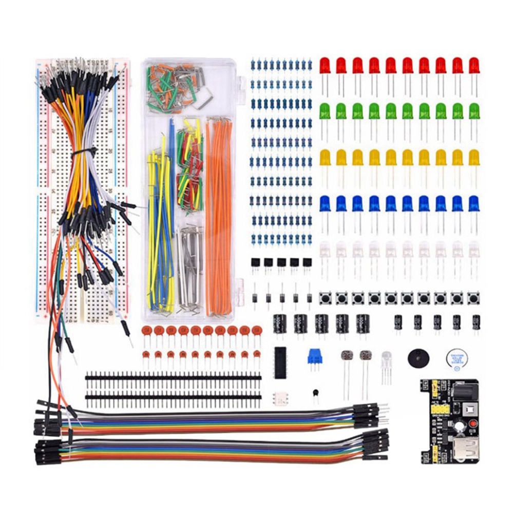 Best Diy Electronics Kits - Neues Steckplatinen-Set Elektronik-Komponenten Starter DIY-Kit mit