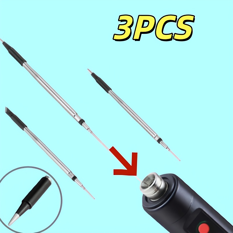 Flux Pen Electronics - 3-teiliges Set mit austauschbaren Lötspitzen für