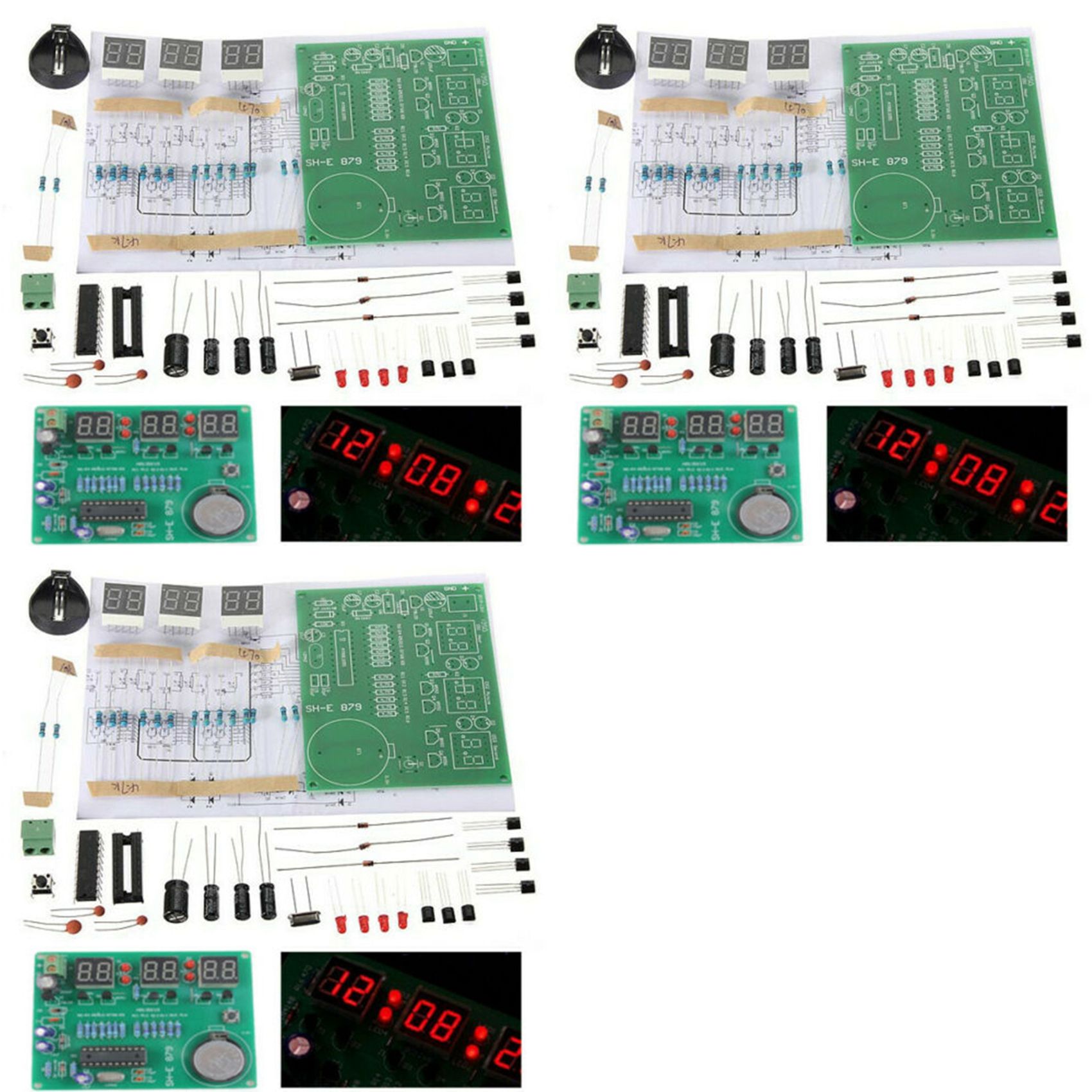 Diy Electronics Flux - T31C-3 Set AT89C2051 6-stellige LED-Anzeige Elektronische