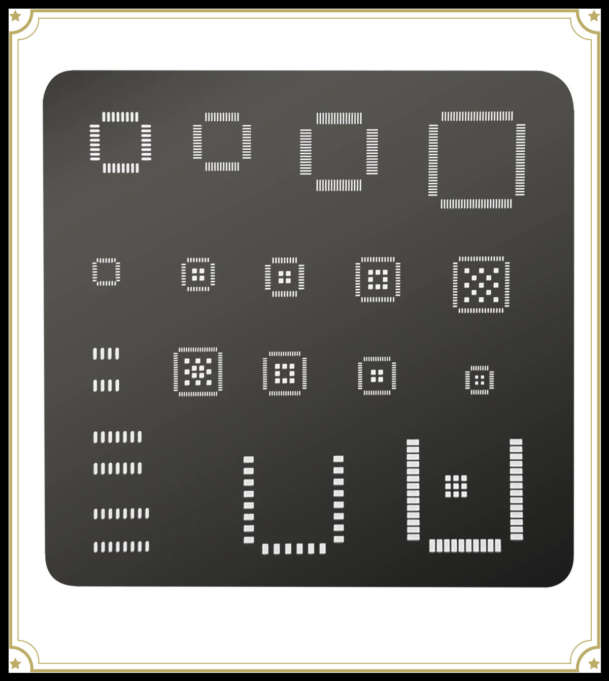 Diy Electronics Hobby - Universelle IC-Schablone QFP QFN SOP BGA