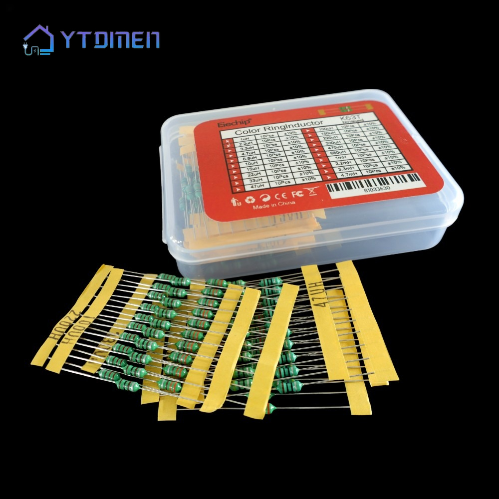Diy Wearable Electronics - 200 Stück 1/2W 0410 Farbring-Induktor-Set 1uH-4,7mH