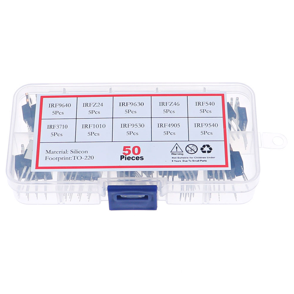 Mosfet Transistor Set - 50Pcs 10 Werte Mosfet Transistor Kit