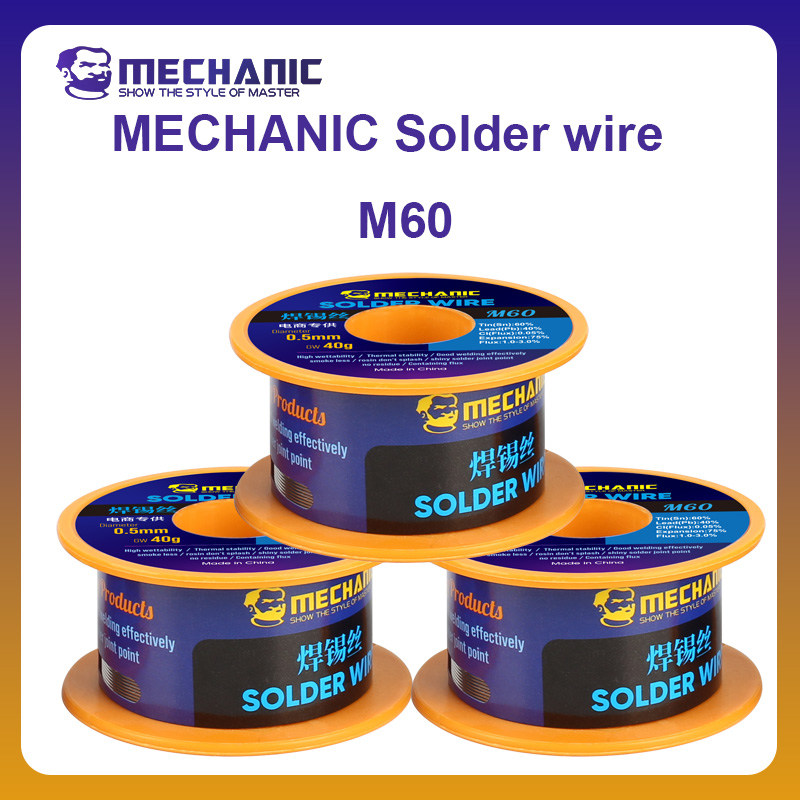 Diy Electronics Flux - MECHINC OFFICIAL Lötdraht M60 40g Bleifreier