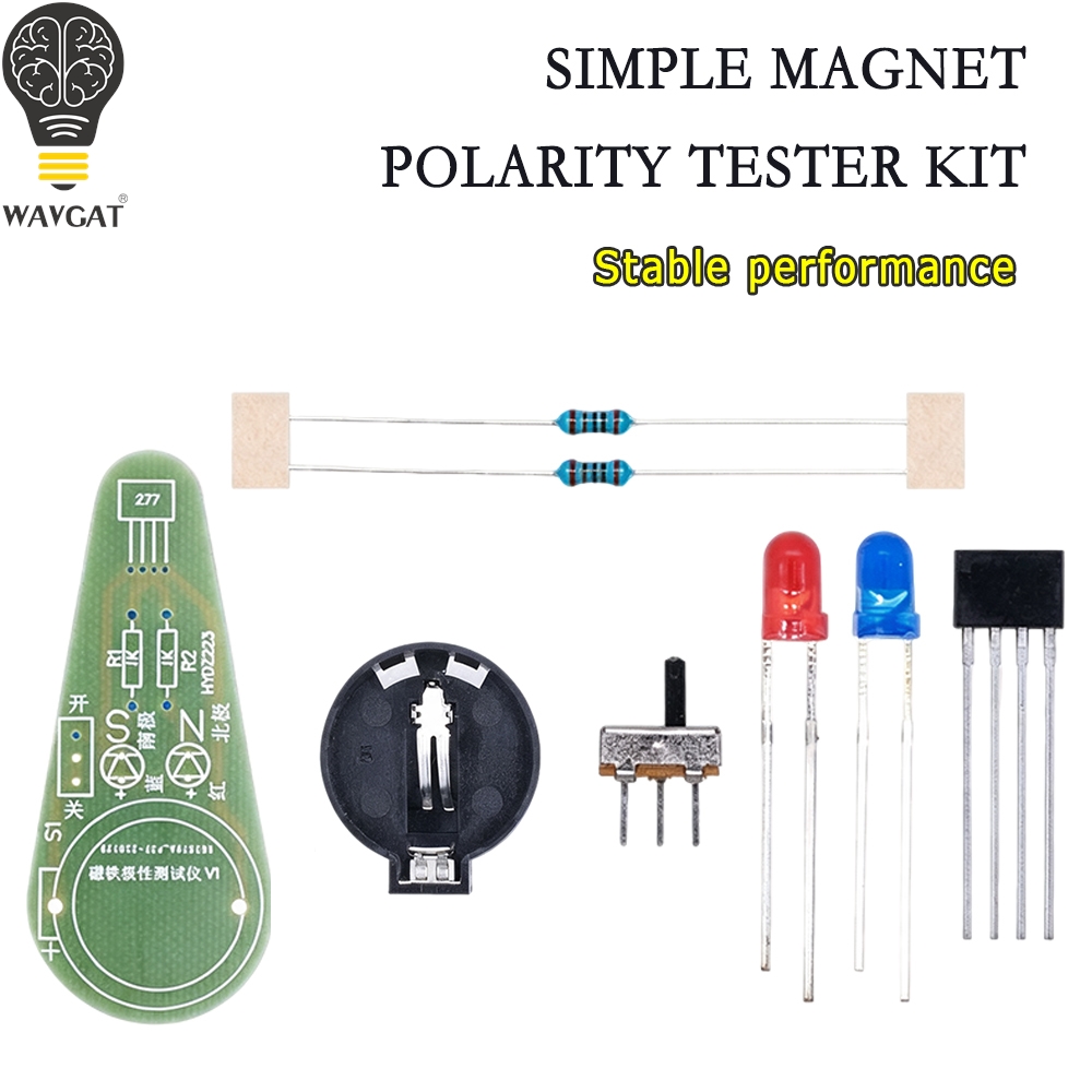 Diy Electronics Test Equipment - DIY Magnetpol-Tester Unmontiertes Set Magnetischer N/S-Pol-Detektor