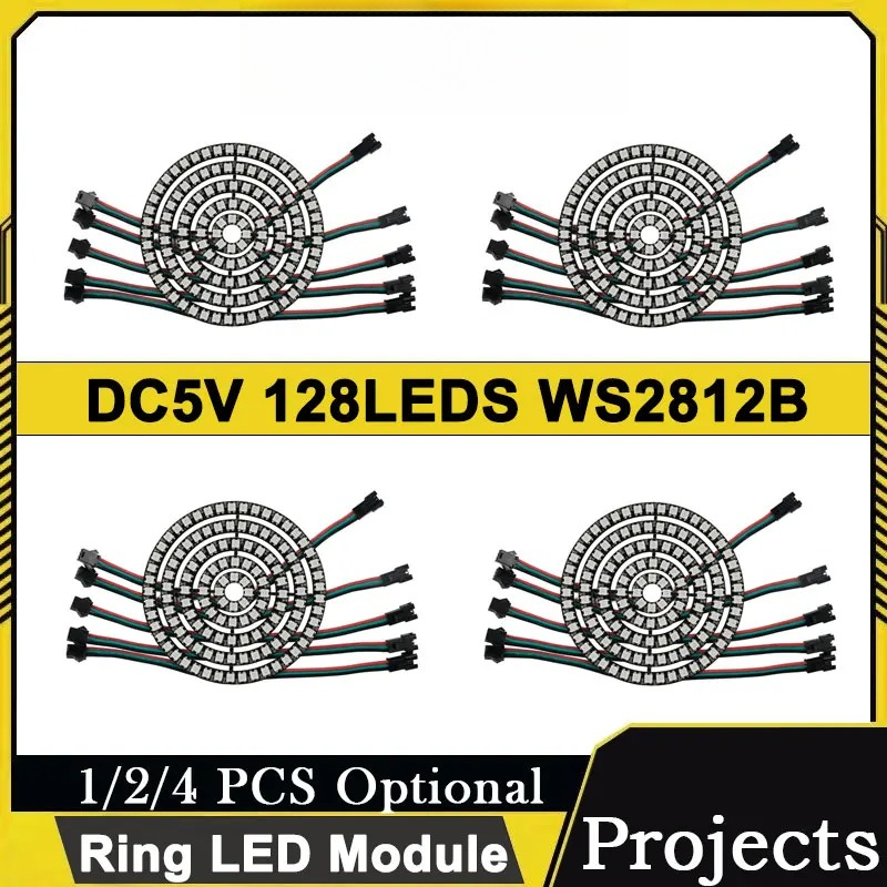 DC5V WS2812B 128LED Ringmodul  – Diy Electronics Address Bewertung und Preis