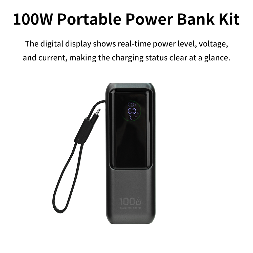 PD 100W Schnelllade-Powerbank- – Diy Wearable Electronics Bewertung und Preis