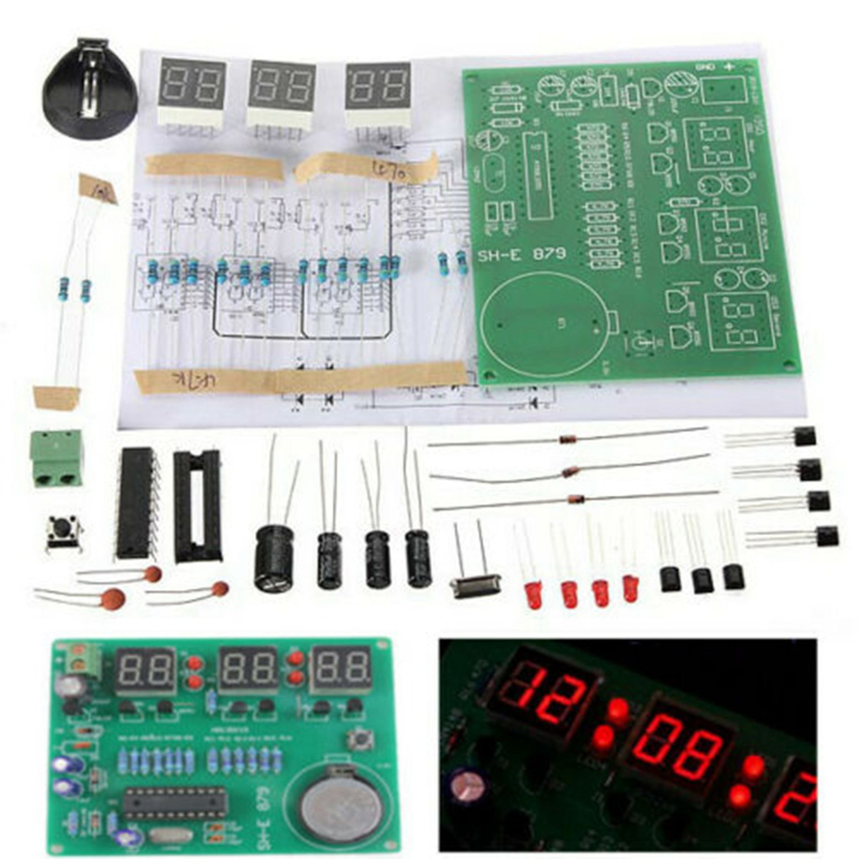 T31C-3 Set AT89C2051 6-stellig – Diy Electronics Flux Bewertung und Preis