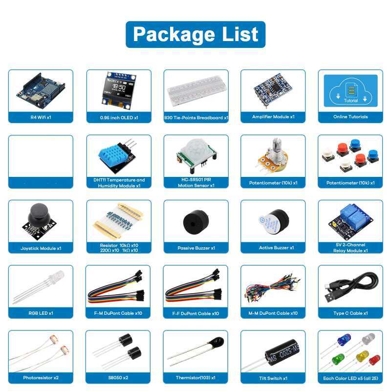 UNO R4 WiFi-kompatibles Entwic – Diy Electronics Components Kit Bewertung und Preis