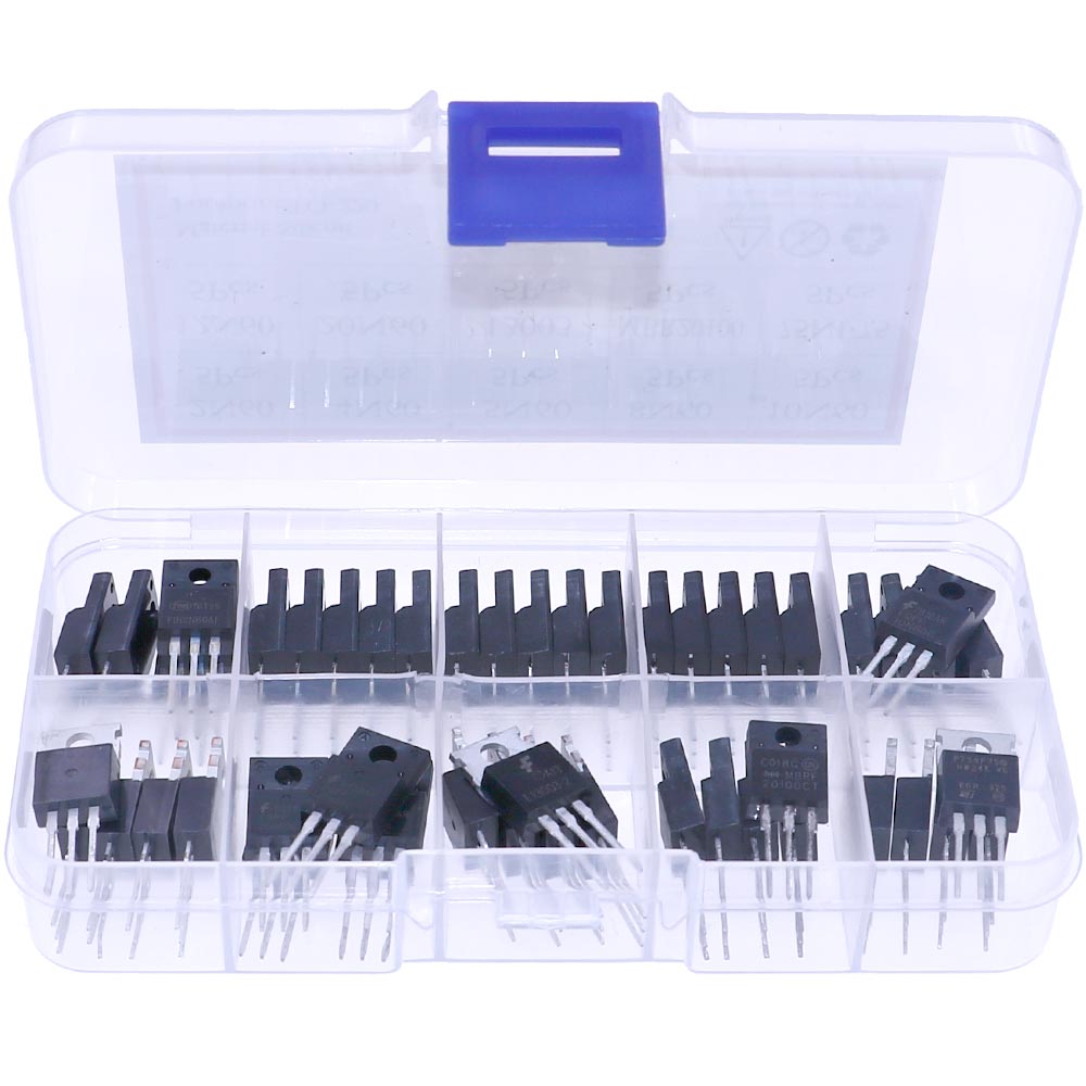 50 Stück 10 Arten TO-220 Felde – Mosfet Transistor Set Bewertung und Preis