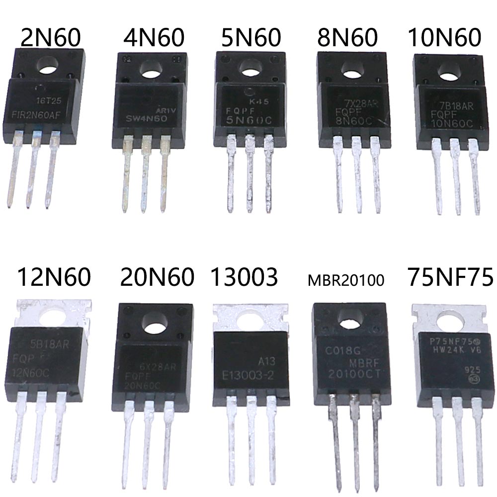 50 Stück 10 Arten TO-220 Felde – Mosfet Transistor Set Bewertung und Preis