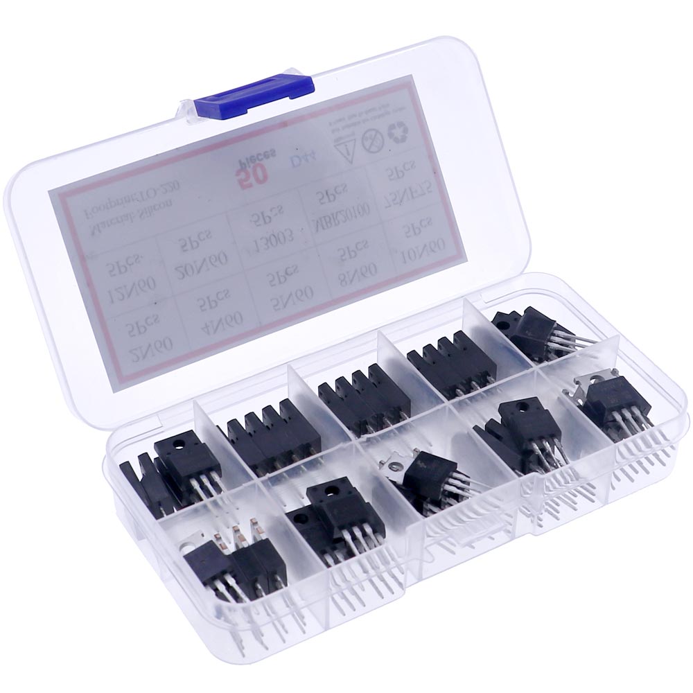 50 Stück 10 Arten TO-220 Felde – Mosfet Transistor Set Bewertung und Preis