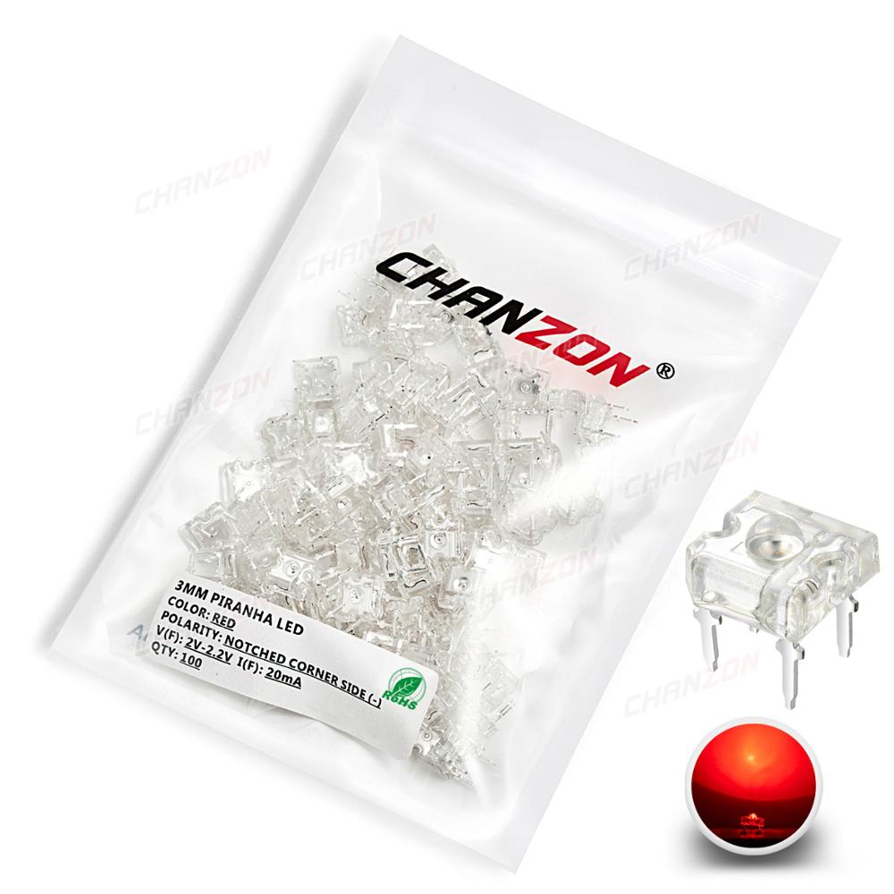 100 Stück 3 mm LED Piranha Leu – Diy Electronics Flux Bewertung und Preis