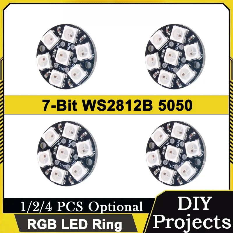 7-Pixel WS2812 5050 RGB LED-Ri – Diy Electronics Address Bewertung und Preis