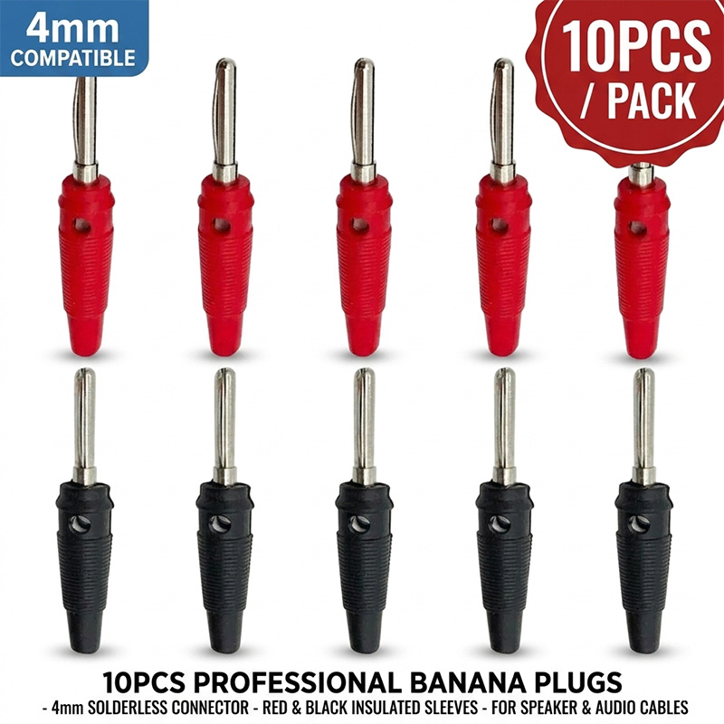 10 Stück 4mm Bananenstecker Ve – Diy Electronics Audio Bewertung und Preis